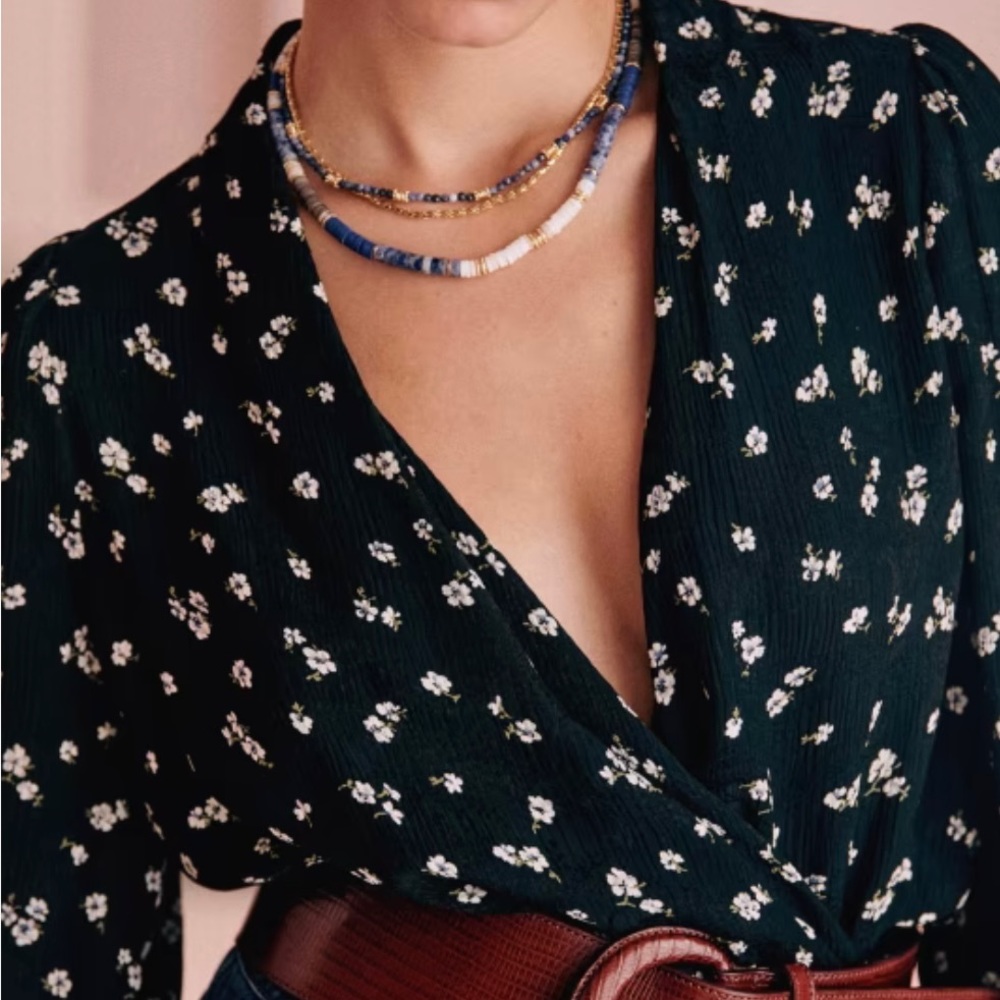 Sézane Abelia Blouse Floral